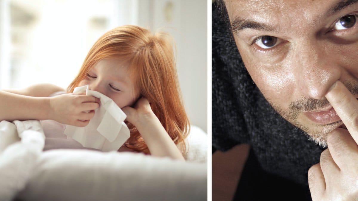 Peta dig inte i näsan.