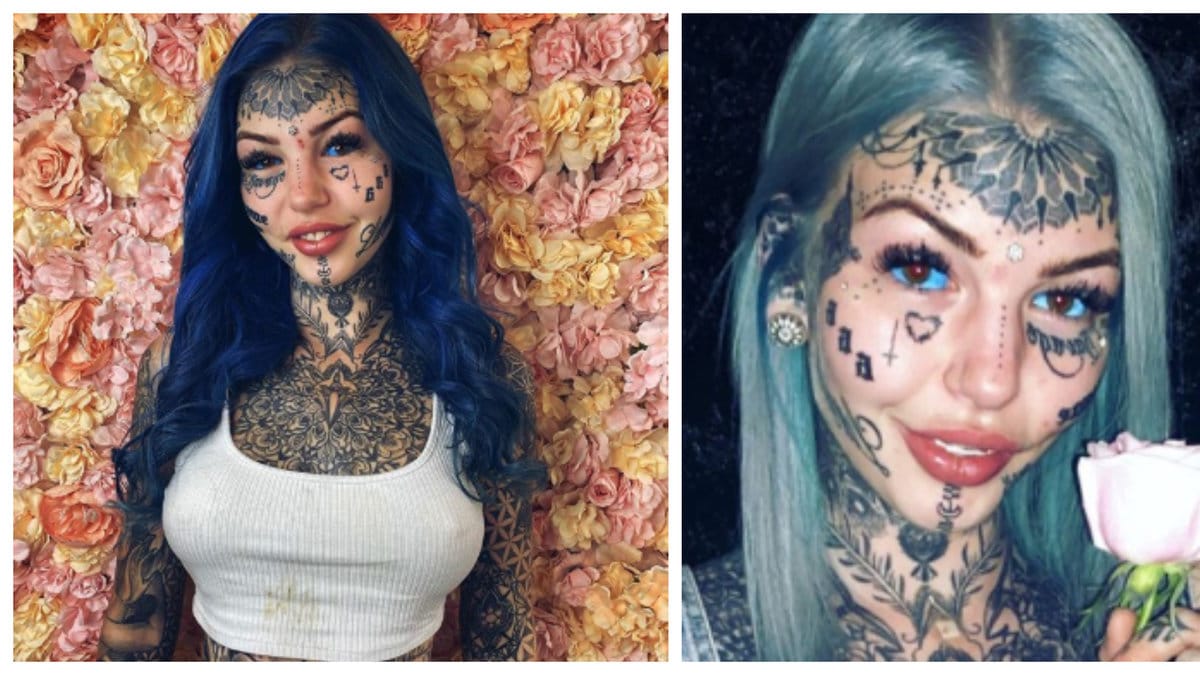 Amber Luke blev blind – när hon tatuerade ögonen.
