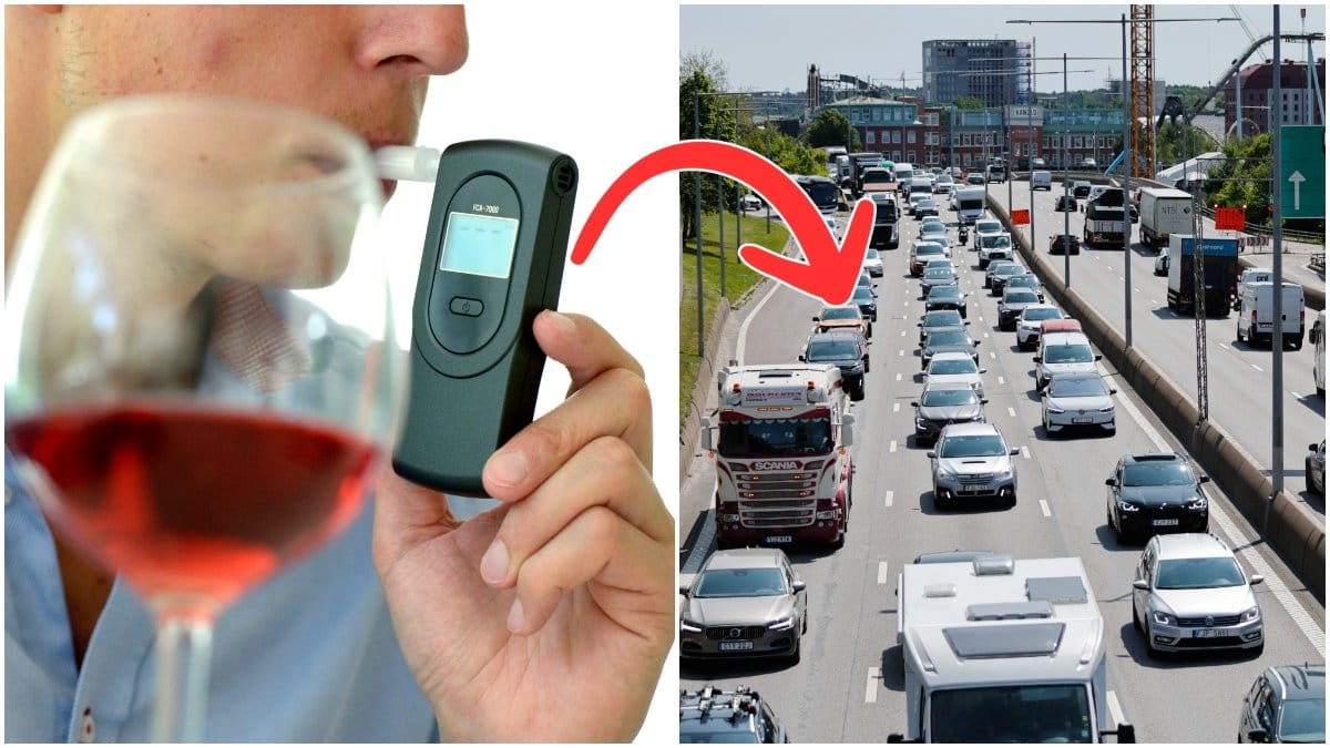 Alkoholmätare och midsommartrafik