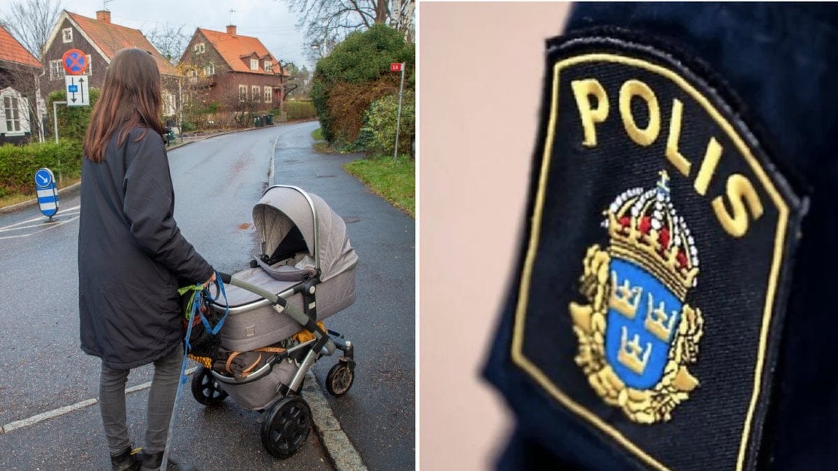 Man misstänks ha hotat spädbarn med kniv.