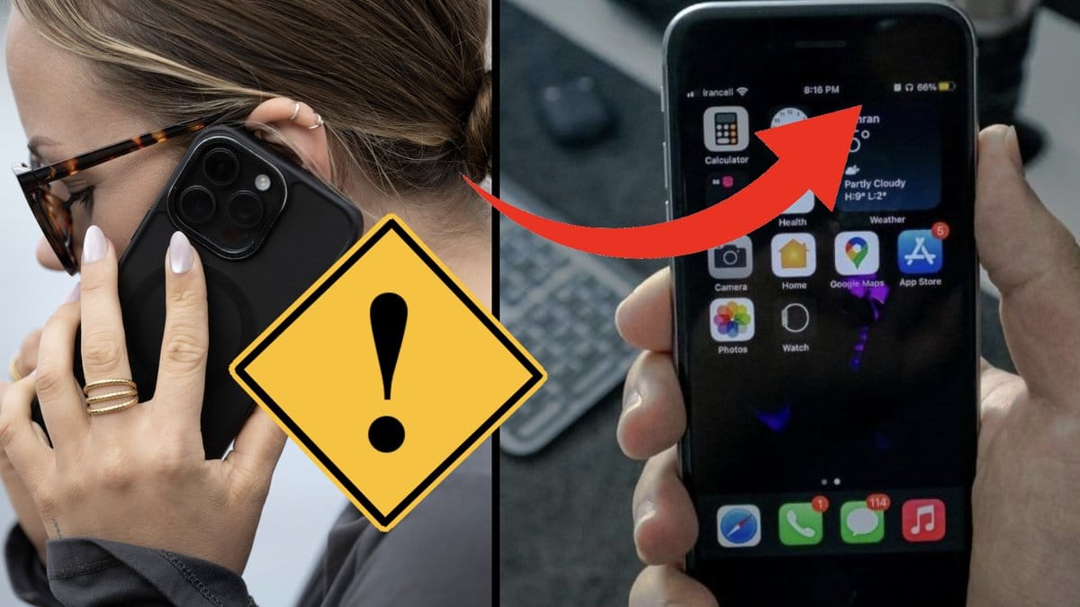 Kvinna som talar i en mobiltelefon