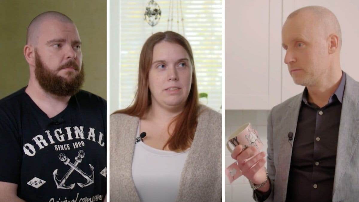 Cecilia och Tobias i Lyxfällan har bland annat köpt Muminmuggar på kredit. 