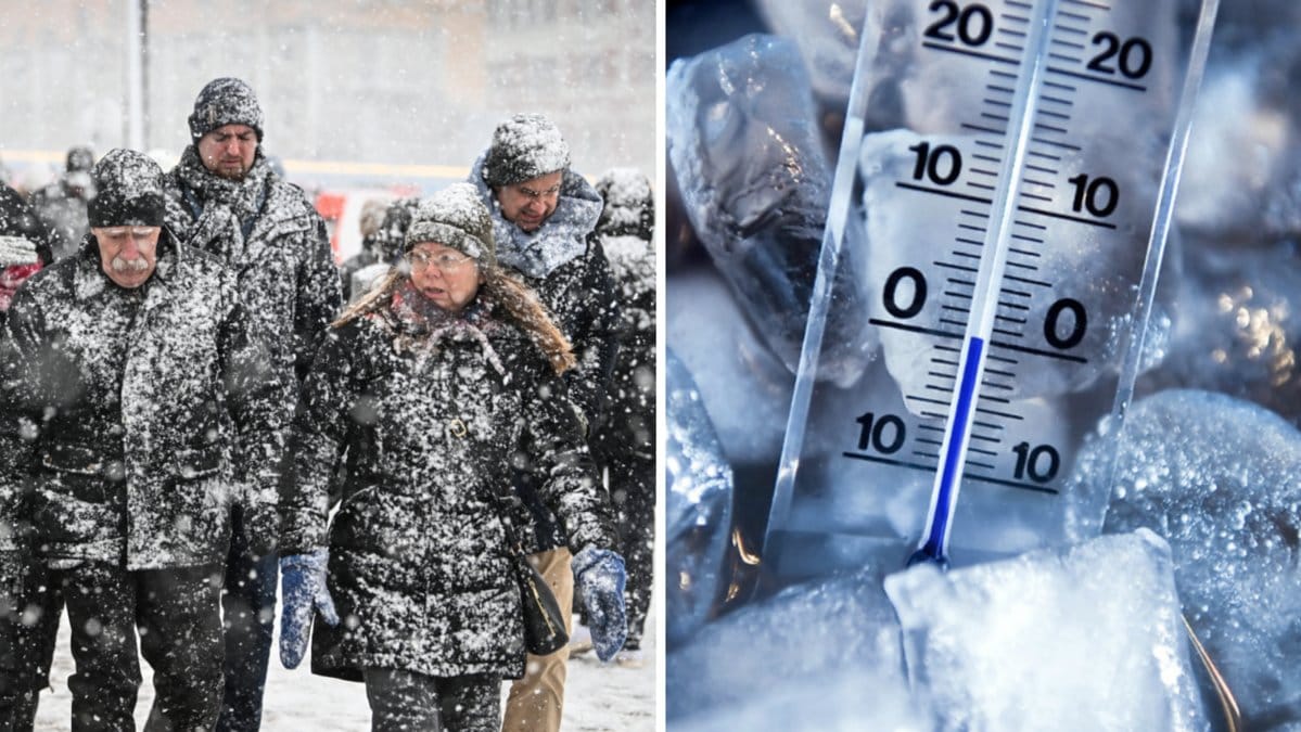 Nu drar kylan in över Sverige.