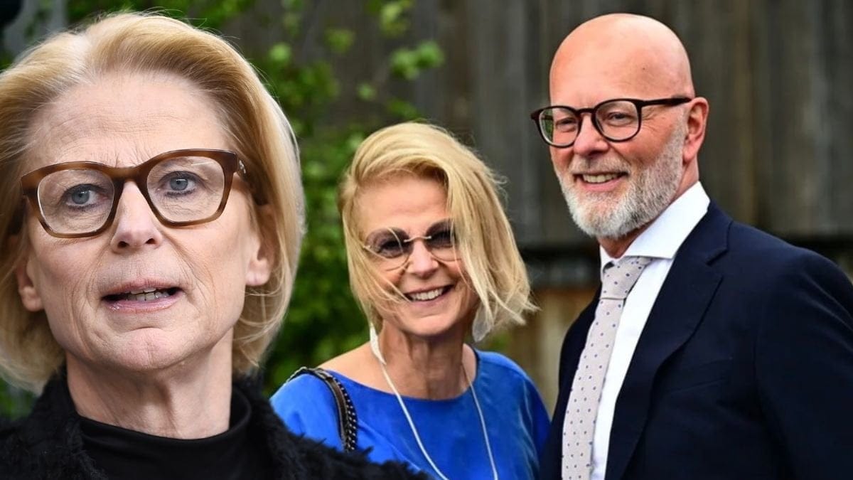 Elisabeth Svantesson och exmaken Bjarne.