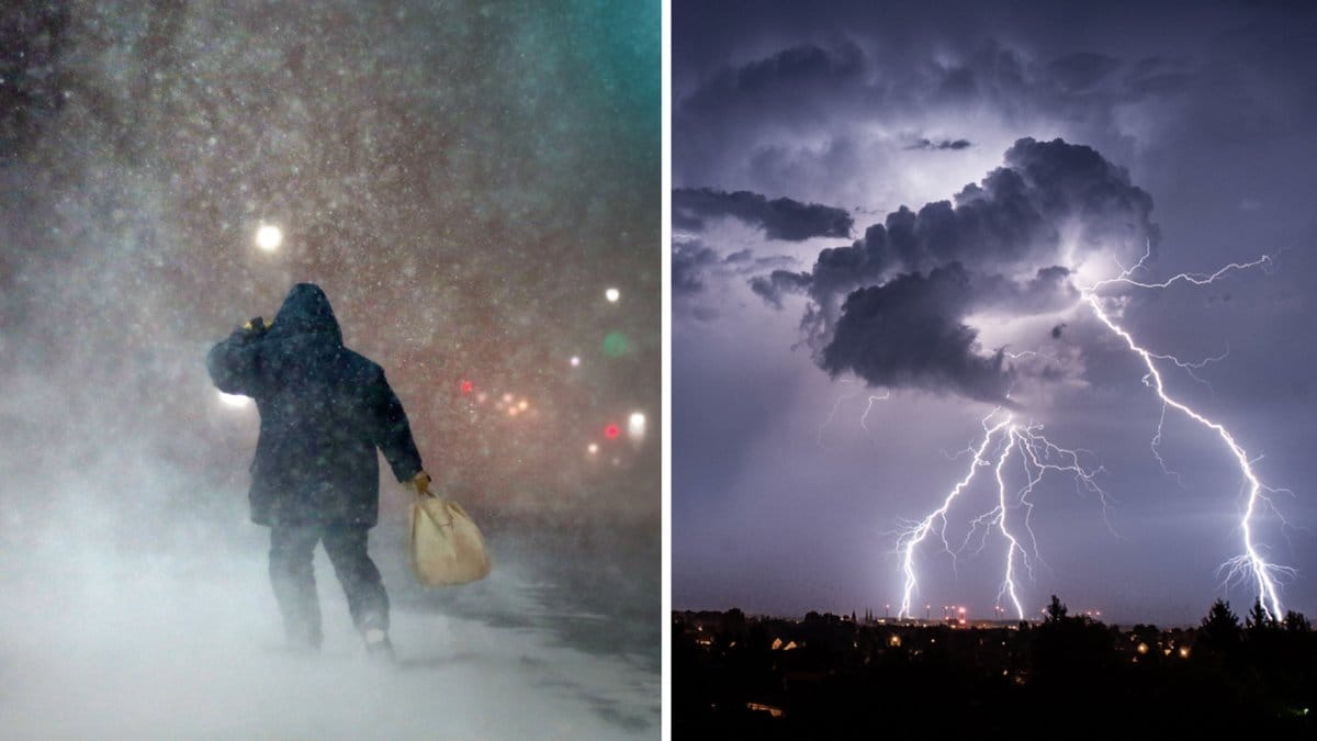 Därför kunde det snöa och åska samtidigt