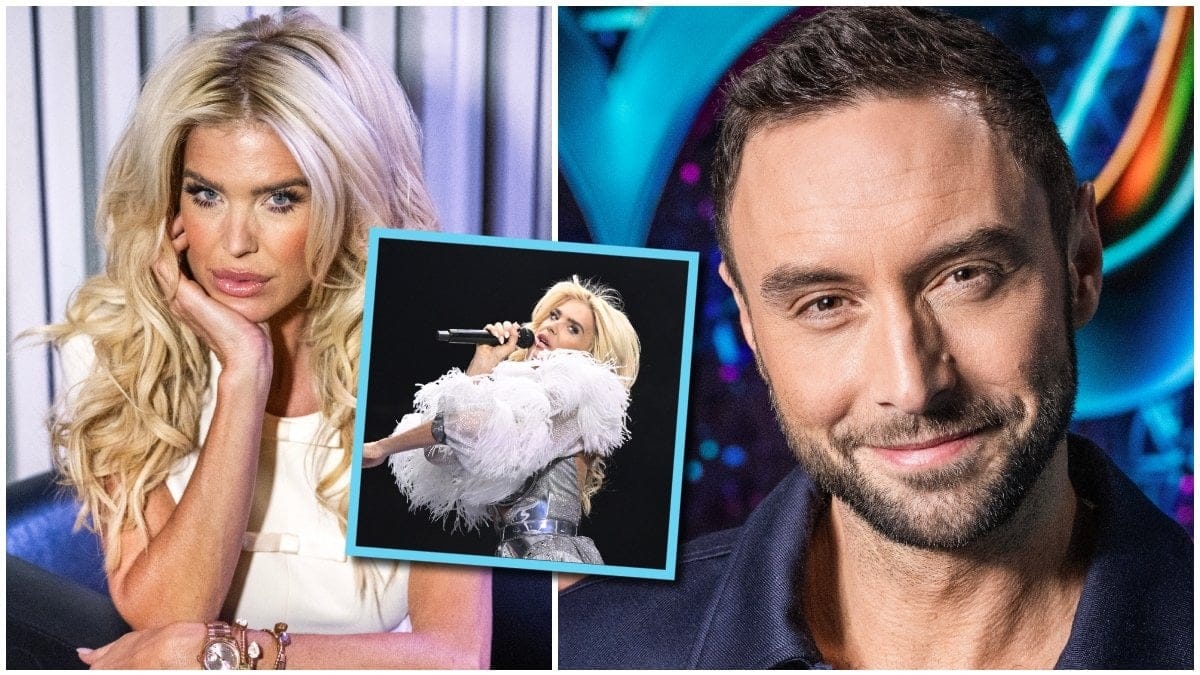Victoria Silvstedt och Måns Zelmerlöw tävlar i Melodifestivalen 2025.