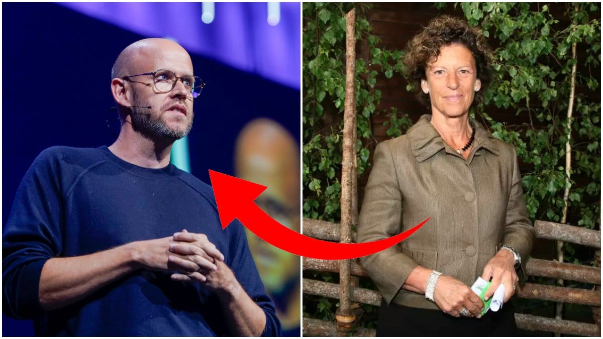 Daniel Ek och Antonia Ax:son Johnson.