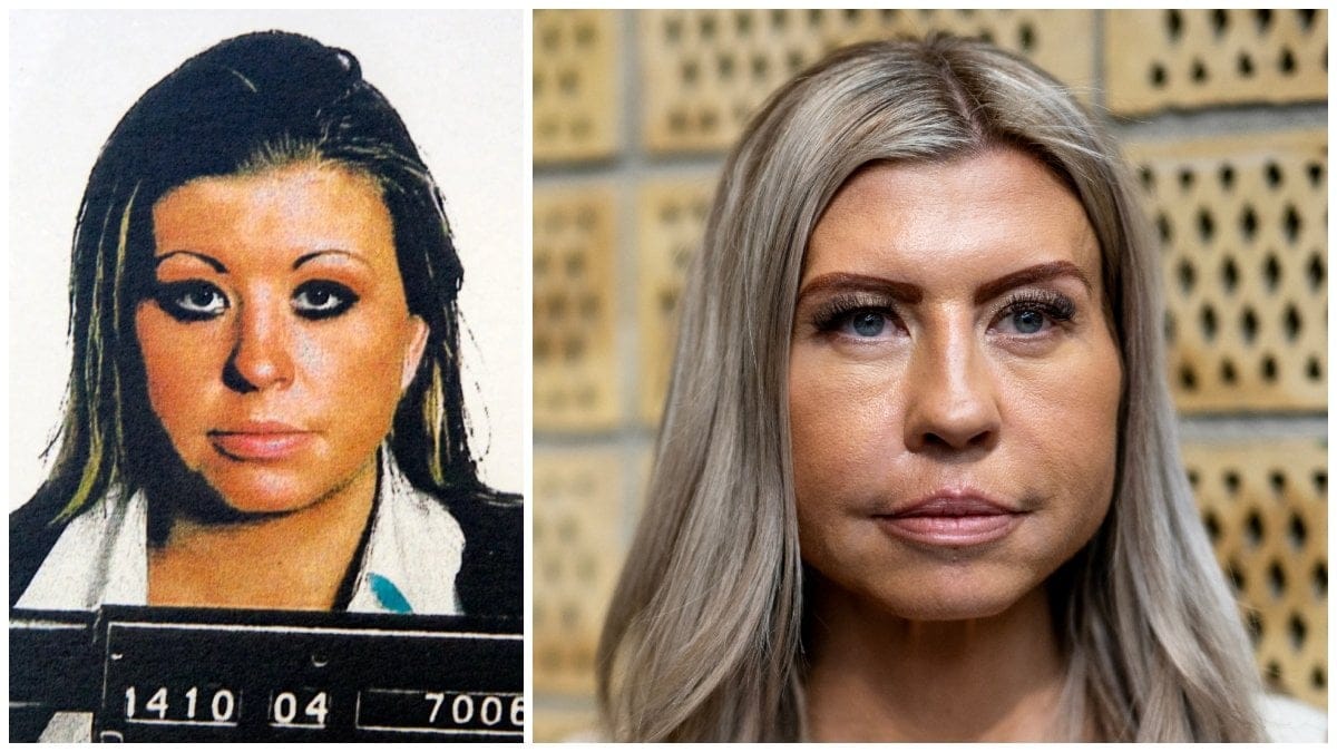 Polisbild på Ingela Jansson och Ingela Jansson i dag