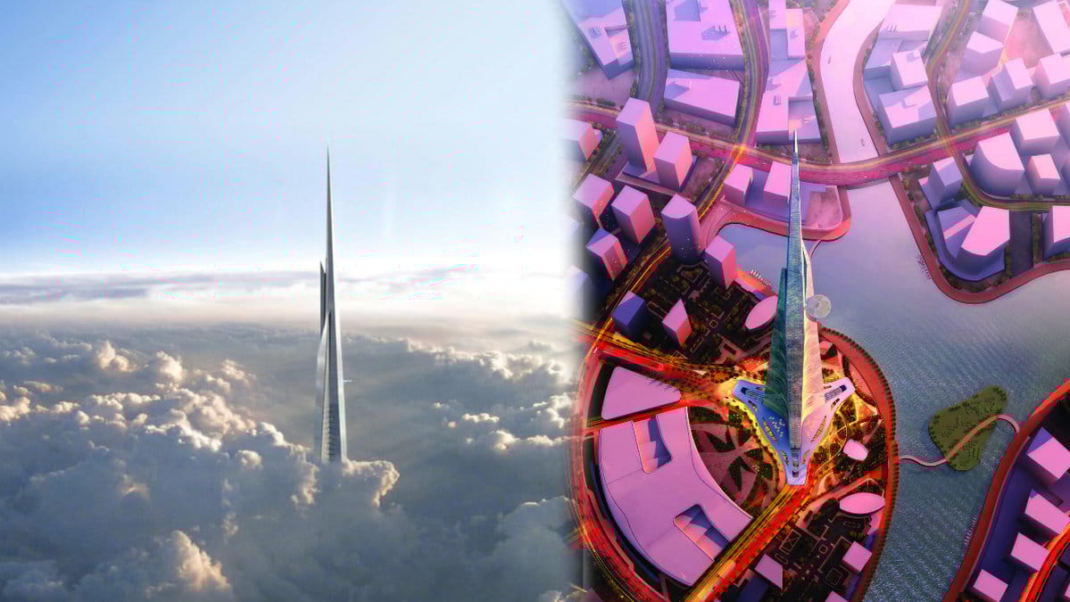 Kingdom Tower kommer att vara flera hundra meter högre än Burj Khalifa