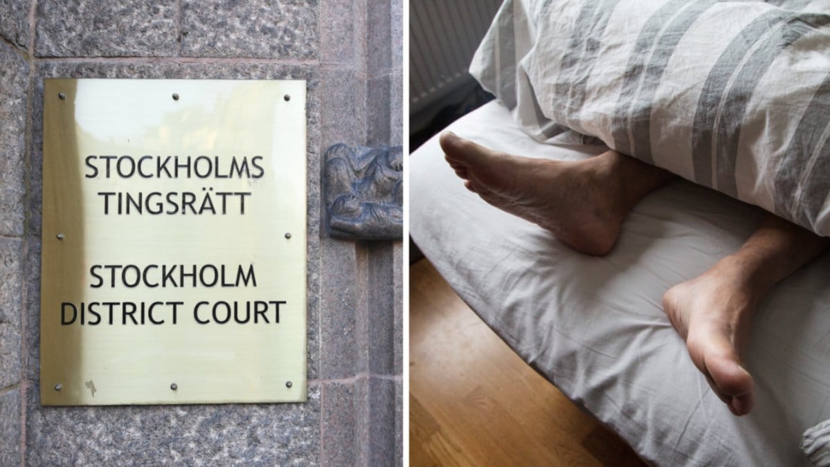 Mannen menar att han sovit under den påstådda gärningen.