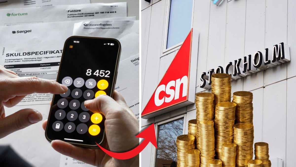 Betala räkningar och CSN Stockholm.