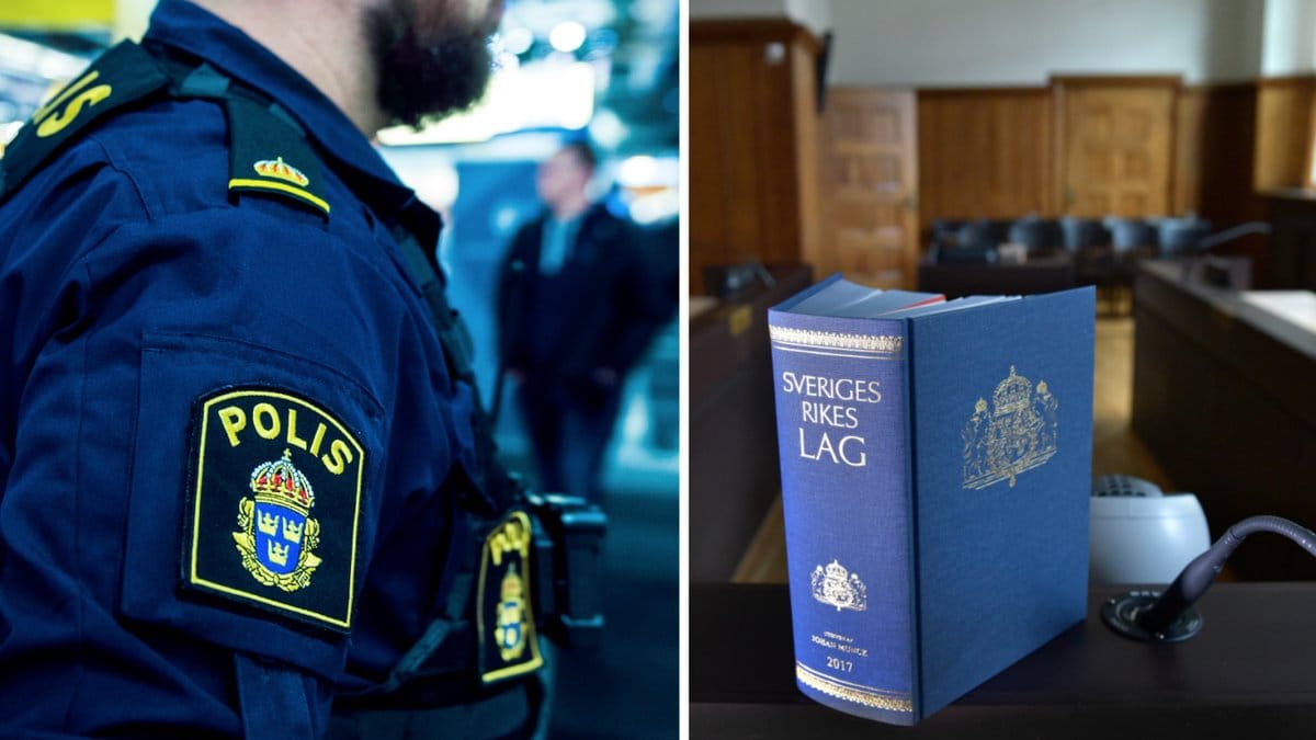Genrebild polis och tingsrätt.