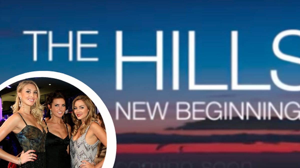 Whitney Port, Audrina Partridge, Lauren Conrad. The Hills logo.