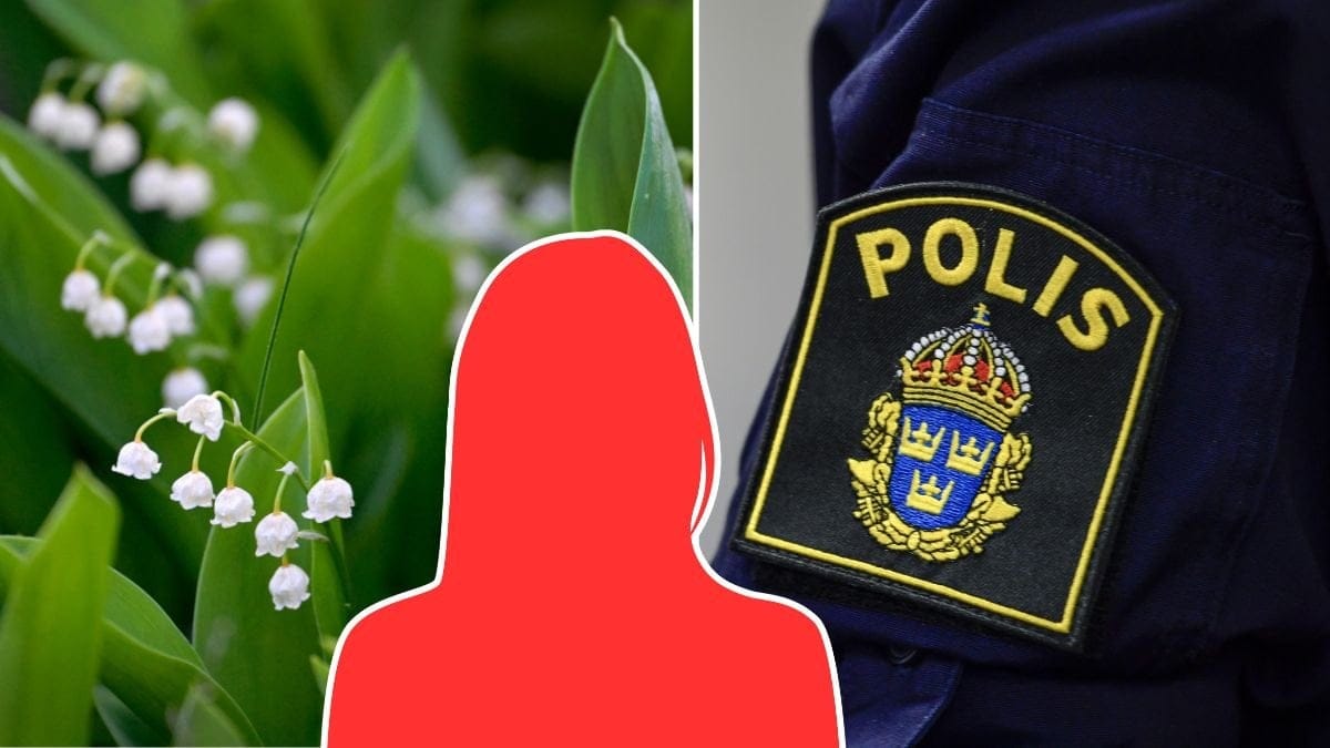 Liljekonvalj och polis.