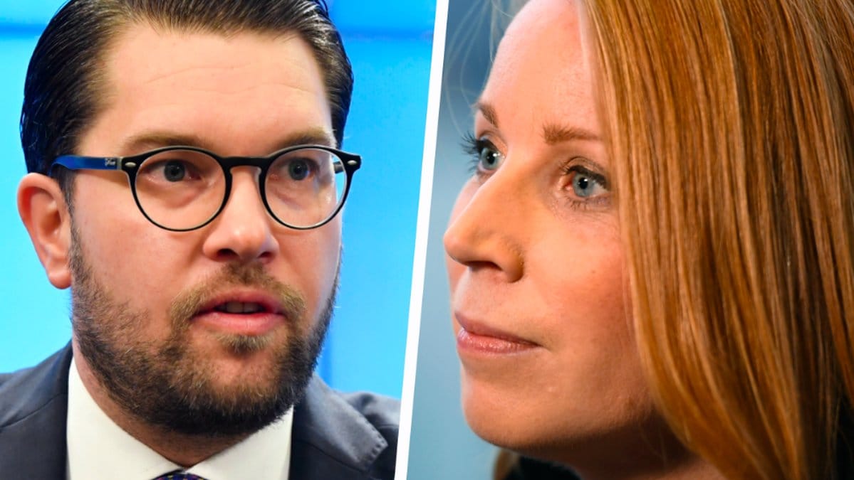 Jimmie Åkesson och Annie Lööf. Kollage. 