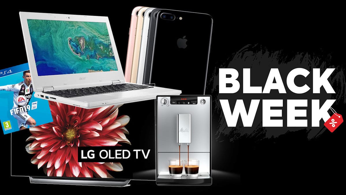 Black Week-rabatter på tv, laptop, iPhone och kaffemaskin