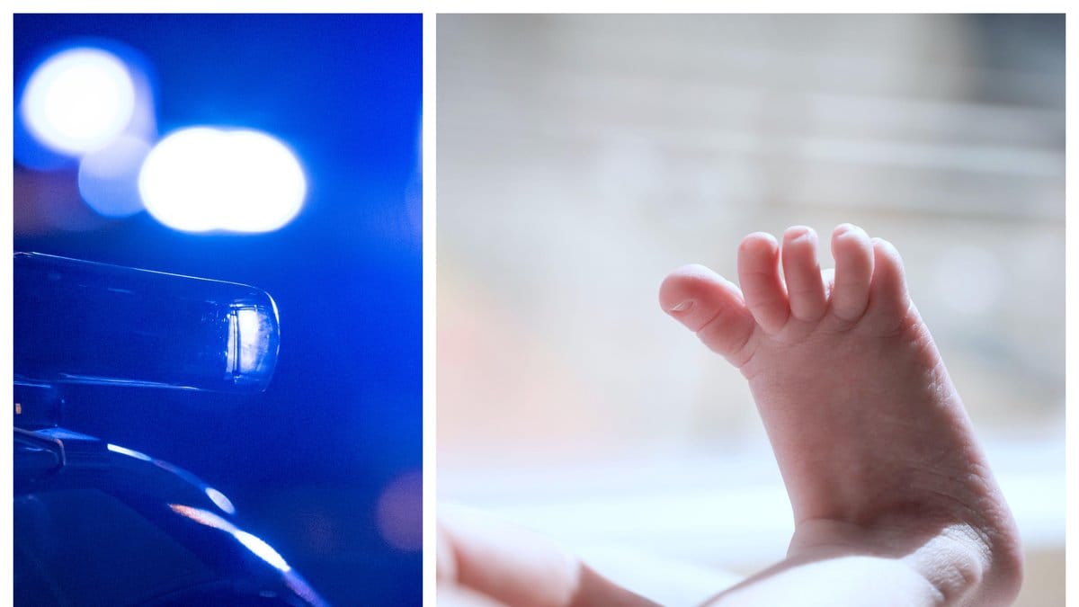 Bebisen hittades vid en vägkant i Madrid.