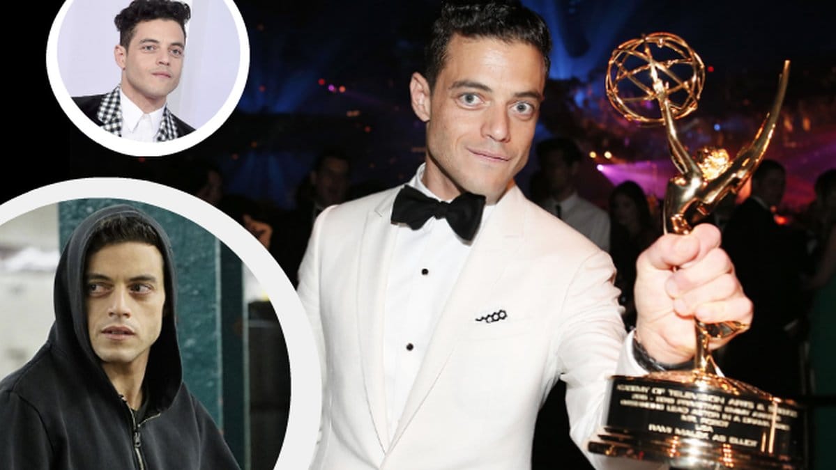 Rami Malek tar emot pris