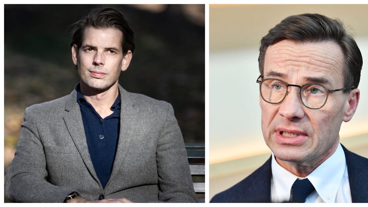 Ulf Kristersson (M) får kritik av Alex Schulman.