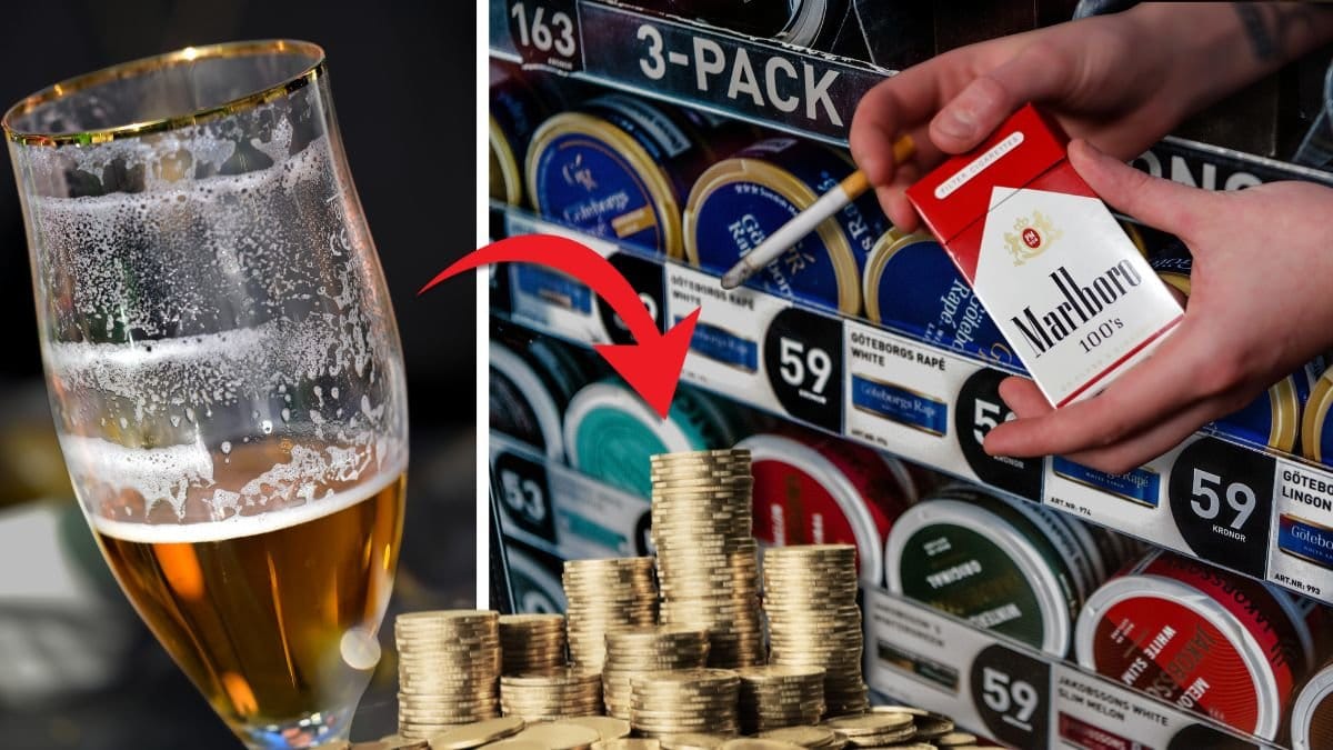 Alkohol, tobak, snus och cigg.