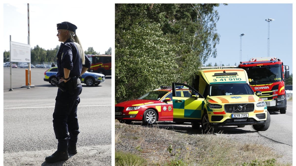 En av två kriminalvårdare har släppts som gisslan vid Hällbyanstalten.