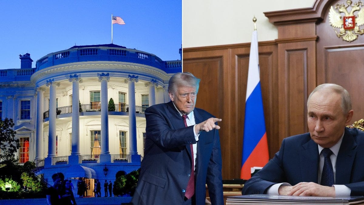 Bild-På-Vita-Huset-Och-Donad-Trump-Och-Putin