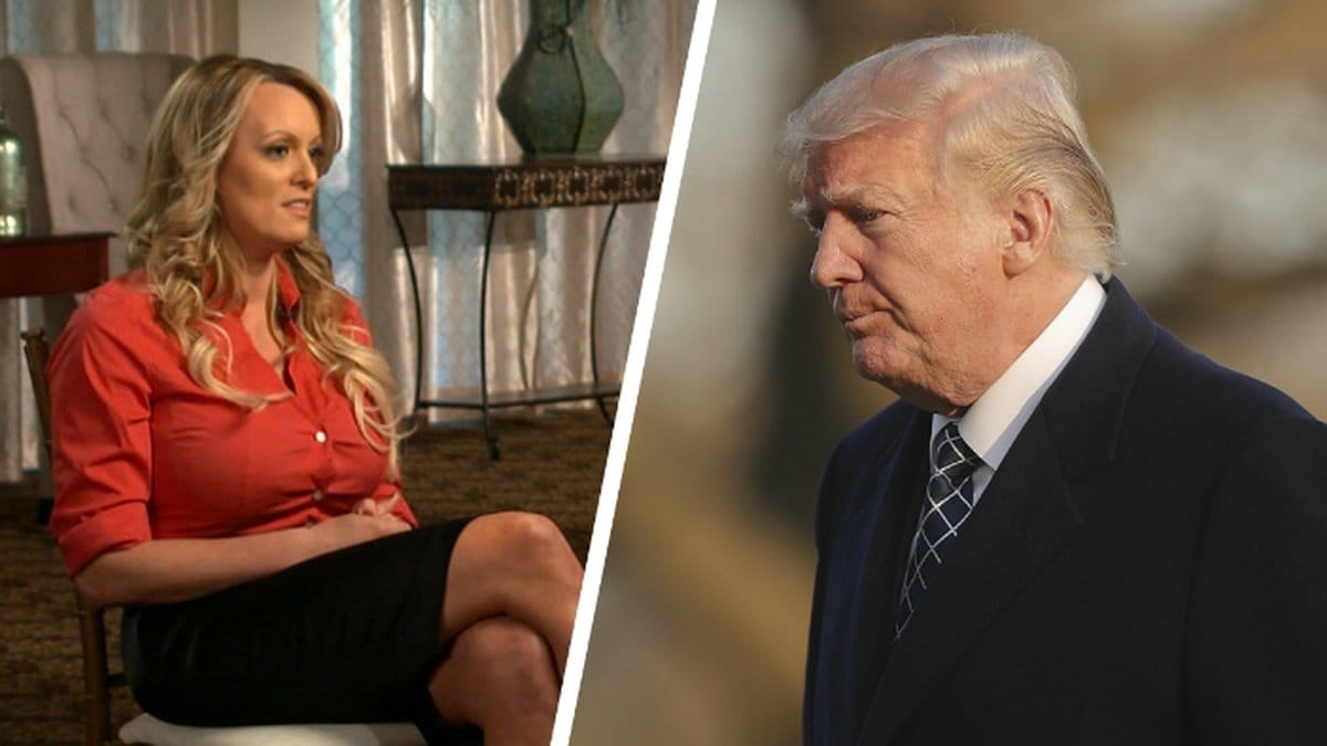 Stormy Daniels berättar om affären i programmet ”60 minuts”.