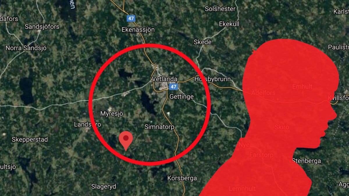 En pojke har försvunnit i Vetlanda kommun.