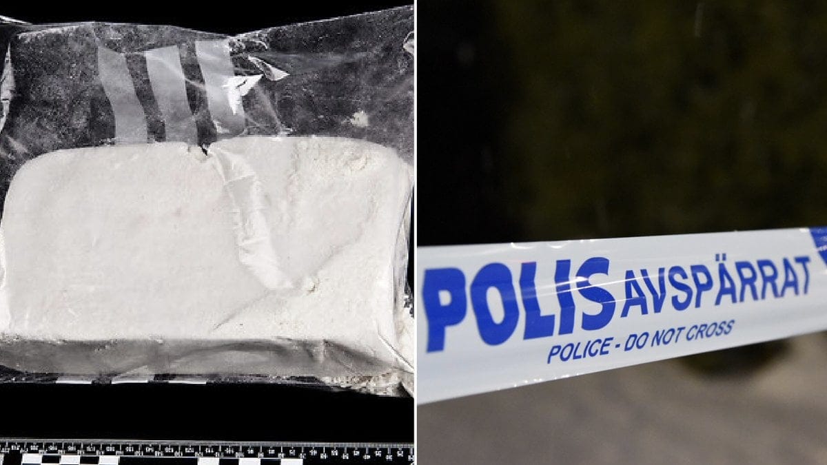 Tillvarataget kokain. Genrebilder.