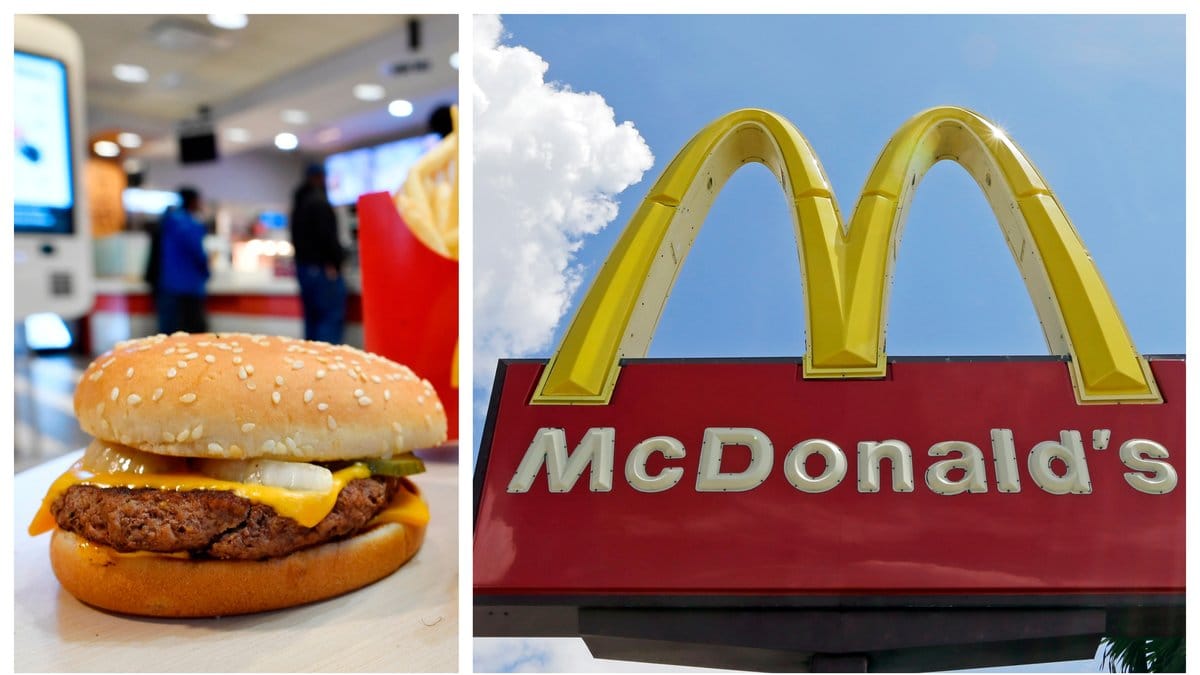 Mannen gjorde en motbjudande upptäckt i sin hamburgare.