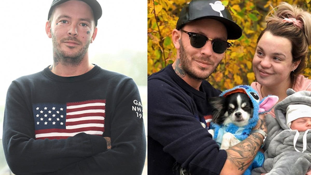 Youtubeparet Joakim och Jonna Lundell med dottern Lunabelle.