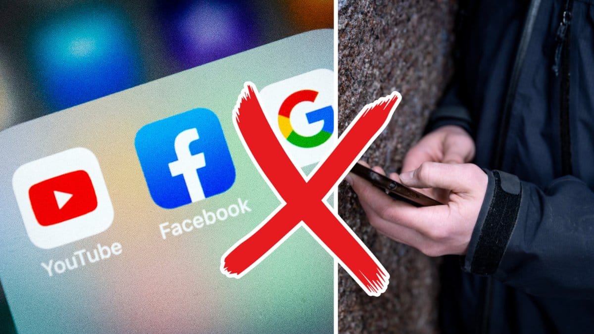 Sociala medier och telefon.