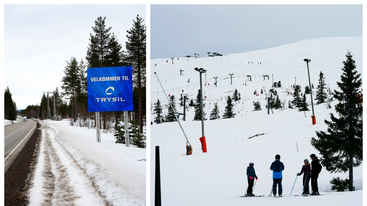 Trysil har drabbats av en lavin.