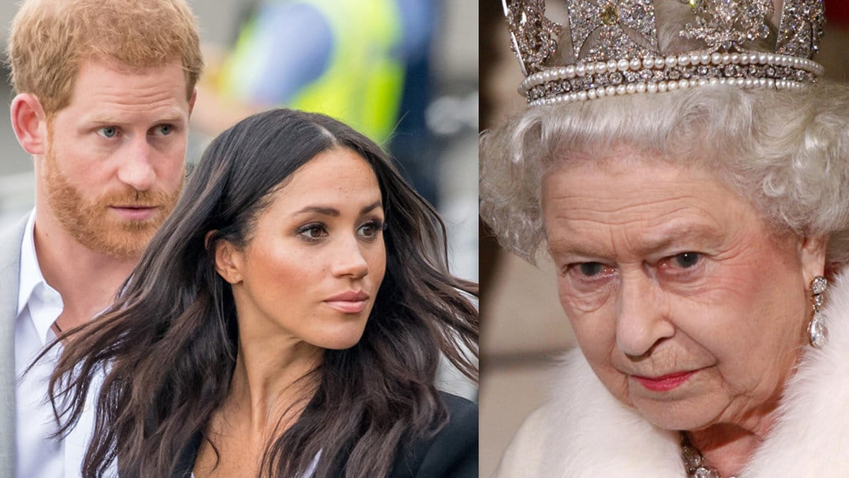 Prins Harry, Meghan Markle och drottning Elizabeth