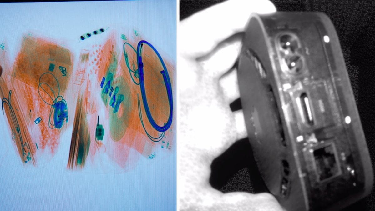 Funktionen på telefonen fungerar som en röntgen.