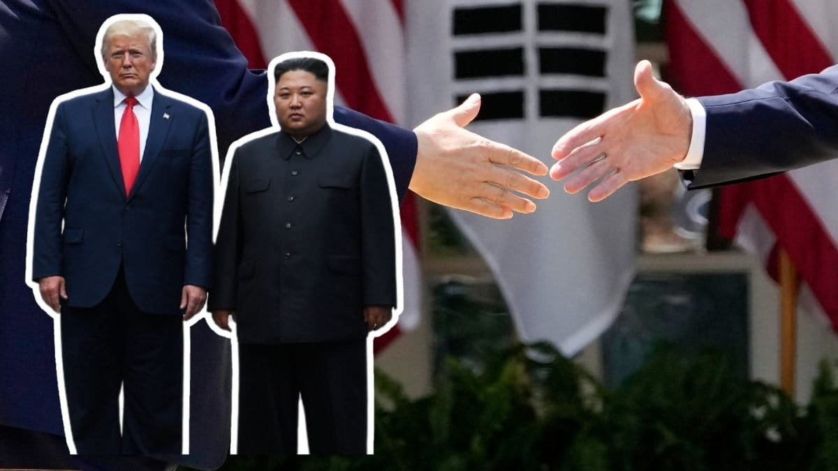 Donald Trump och Kim Jong Un.