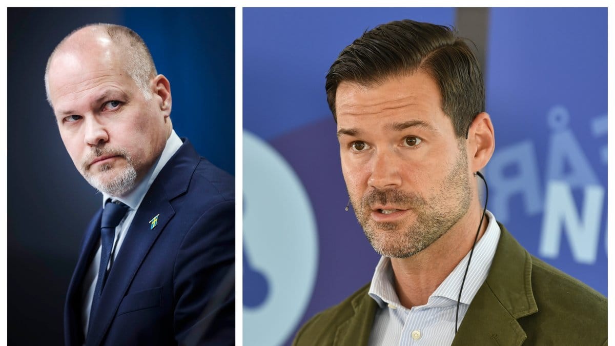 Morgan Johansson svor åt Johan Forssell i riksdagen.