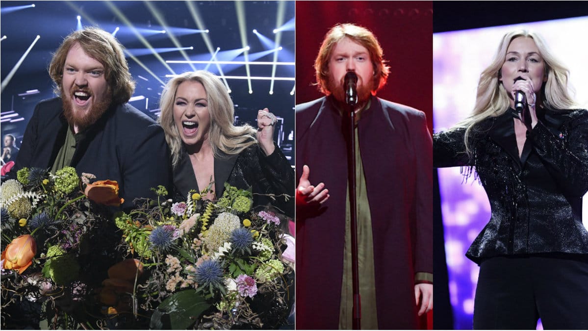 Martin Almgren och Jessica Andersson vinnare av melodifestivalens tredje deltävling. Mendez och Moncho vidare till andra chansen. 