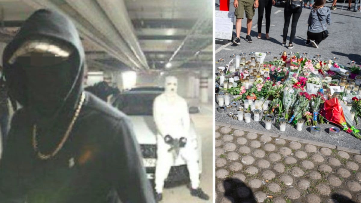 Bild från musikvideo och minnesplatsen i Botkyrka.