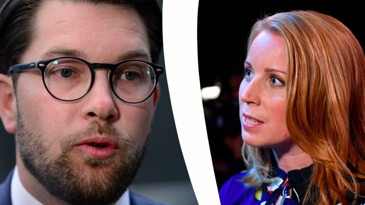 Jimmie Åkesson och Annie Lööf. Montage