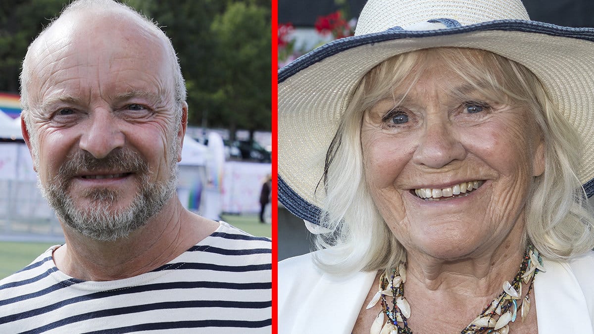 Jonas Gardell och Christina Schollin