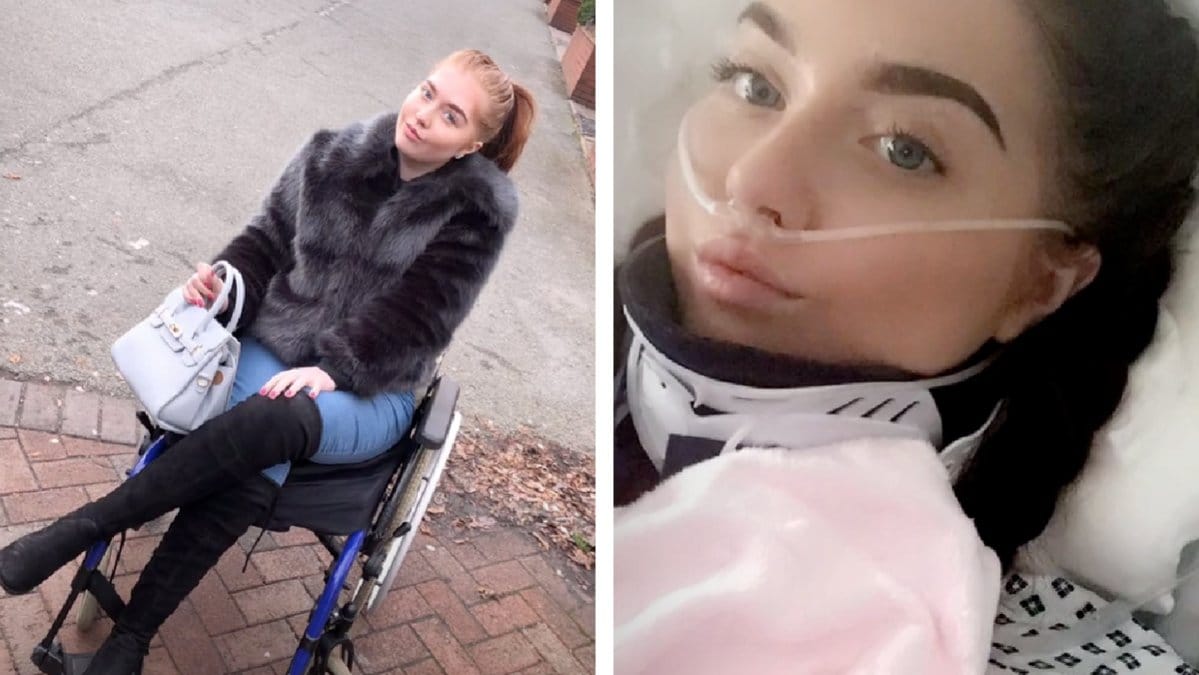 Emily Holliday är idag förlamad från midjan och neråt.