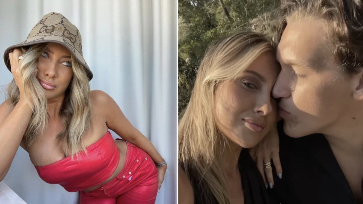 Influensern Hanna Friberg och hemlige pojkvännen Mr Big är upp över öronen förälskade i varandra