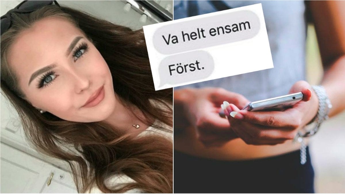 Dina fick ett obehagligt sms från ett okänt nummer