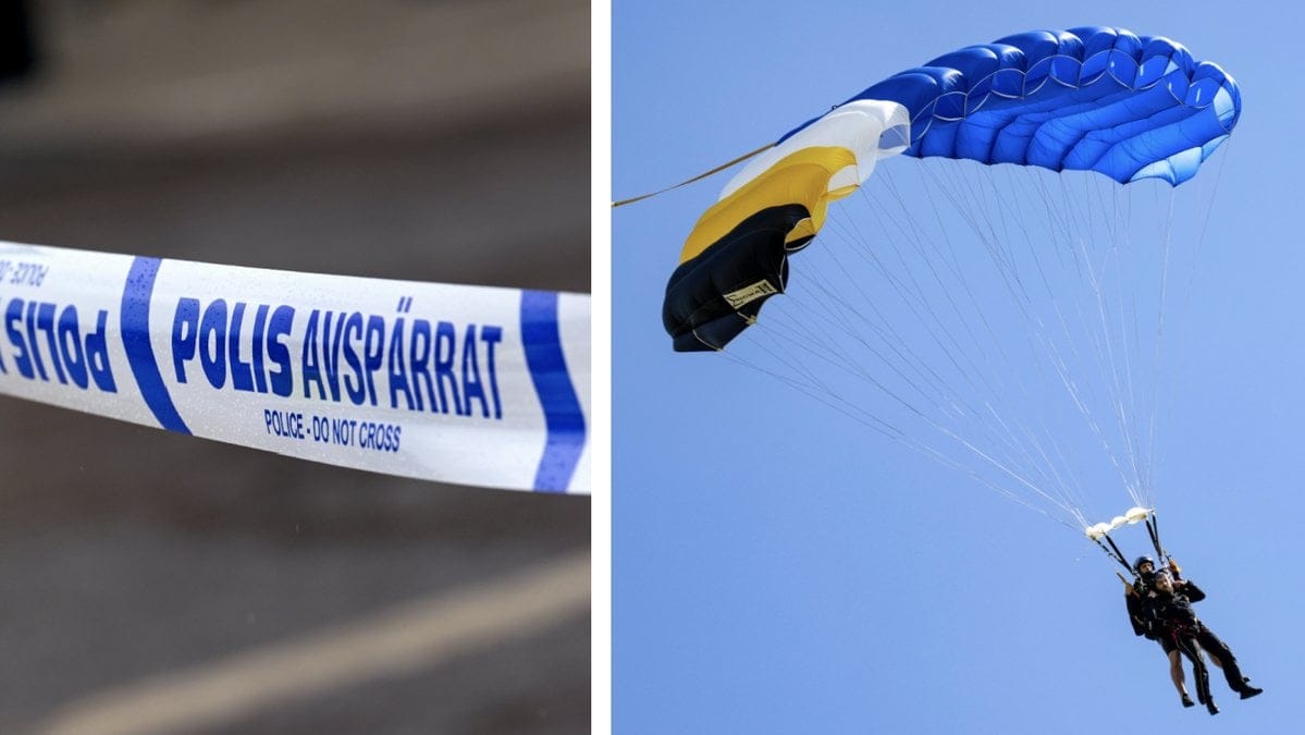 En man har dött efter en fallskärmsolycka.