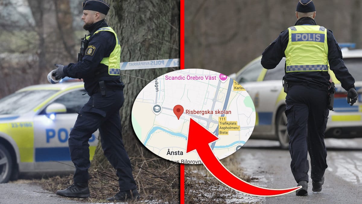 Ett allvarligt våldsbrott har inträffat i Örebro, nära flera skolor.