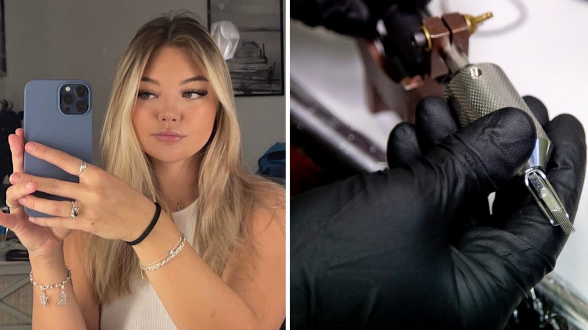 Wilma skulle få insidan av underläppen tatuerad men fick istället helt fel tatuering.