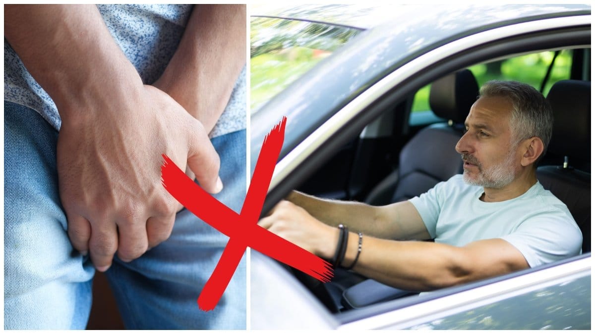 Att hålla sig för ofta och för länge är inte bra och kan vara skadligt i bilen. 