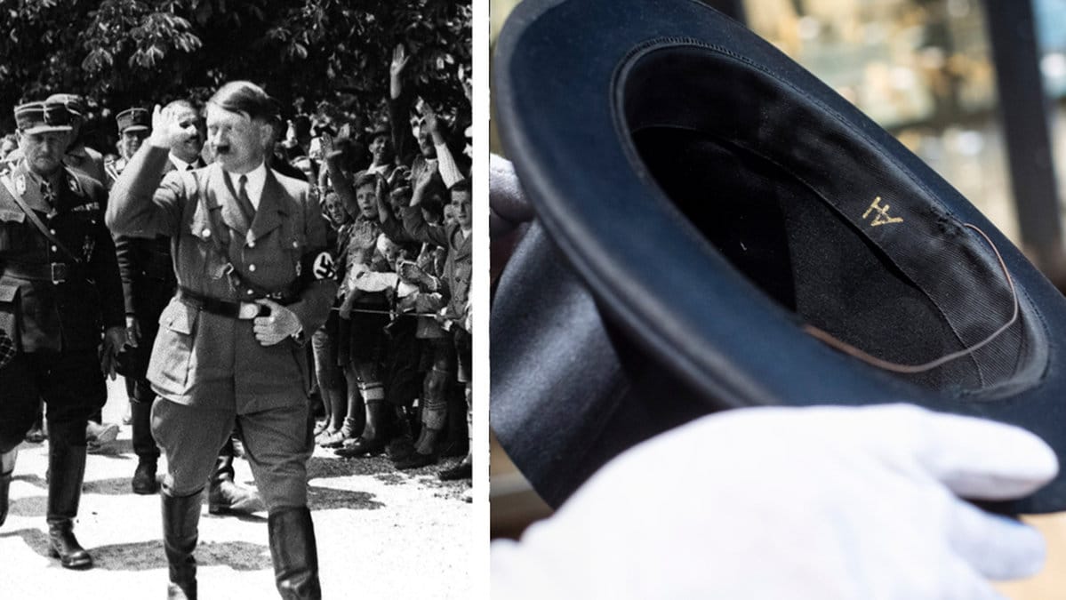 Hitlers hatt såld för över 500 000 kronor