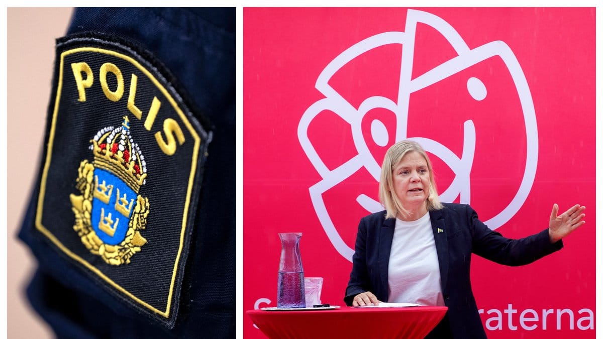 Socialdemokraterna vill se 50 000 polisanställda om tio år.